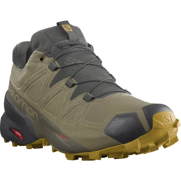 Olive Salomon Speedcross 5 GTX Men's Trail Running Shoes | IE SX1083